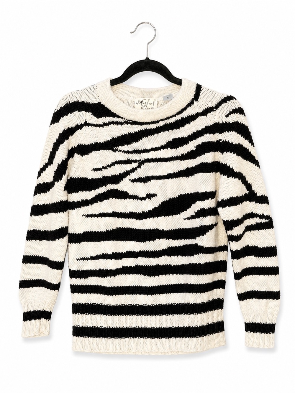 Michael Simon Sweater Zebra Print